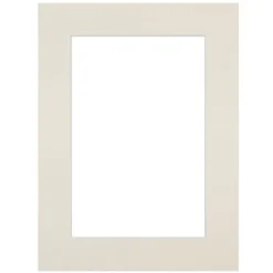 Passe-partout blanc cassé 30x40 cm ouverture 18x24 cm Fabriqué en France