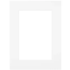 Passe-partout blanc 30x40 cm ouverture 24x30 cm Fabriqué en France