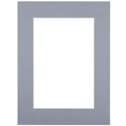 Passe-partout gris 18x24 cm ouverture 10x15 cm Fabriqué en France