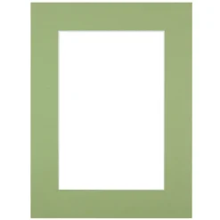 Passe-partout vert amande 30x40 cm ouverture 20x30 cm Fabriqué en France