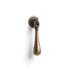 Pendule en zamak avec finition en cuir, dimensions: 13x65x15mm, inserts: 13mm-