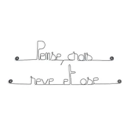 Pense crois rêve et ose - Sculpture fil de fer 40-50 cm - Bijoux de mur