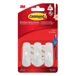 Petit crochet Command 17002-3 3 crochets + 6 languettes