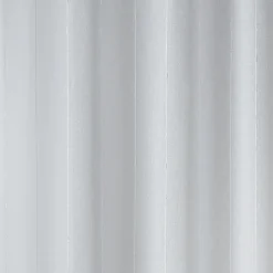 Petit rideau de fenêtre fines rayures blanches (90x210 cm - Blanc)