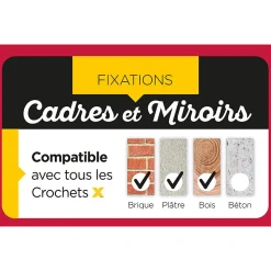 Épingle de rechange en acier et tête en laiton inarrachable Le Crochet X vendue par 12 pièces