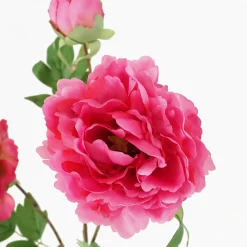 Pivoine artificielle en tige rose 70cm lot de 4