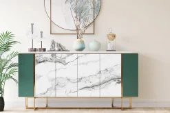 Placage de meuble autocollant Marbre clair 100x50