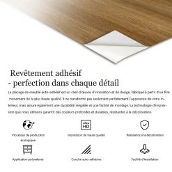 Placage de meuble autocollant Marbre clair 100x50