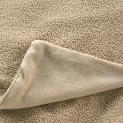 Plaid (125 x 150 cm) Wooly Terracotta, Bouclette Unie WOOLY (125x150 cm - Beige)
