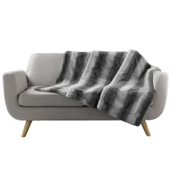 Plaid a poils doux Cougare design et moderne