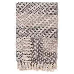 Plaid Alanya, Beige, Coton, 180x130x0,5 cm, Seven Design