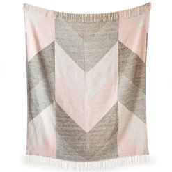 Plaid alice 130x170 cm gris-rose