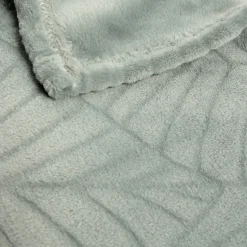 Plaid Avery palm vert JBY Creation L.180 x l.120 cm