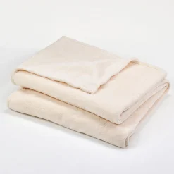 Plaid beige ivoire 150 x 180 cm GoodHome, Lulu