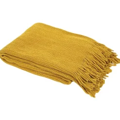 Plaid chenille en polyester avec franges 120x150 cm