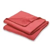 Plaid cocooning rouge L.170 x l.120 cm