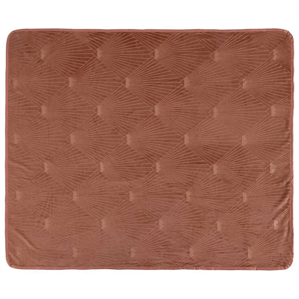 Plaid Collectionneur en flanelle 125x150cm rose - Atmosphera