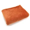 Plaid damier terracotta 130x170