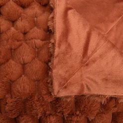 Plaid diana terracotta 130x170 cm