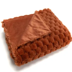 Plaid diana terracotta 130x170 cm