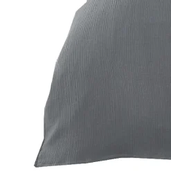 Plaid double gaze gris souris 220x240