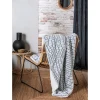 Plaid effet fourrure motif serpent gris L.160 x l.130cm Deco&co