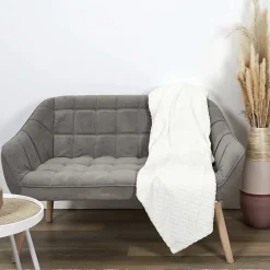 Plaid embossé en polyester 140x200 cm