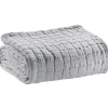 Plaid en coton Swami 130x200 cm Perle
