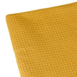 Plaid en nid d'abeille (125x180 cm - Jaune)
