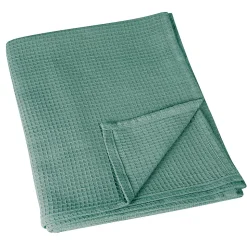 Plaid en nid d'abeille (180x240 cm - Vert)