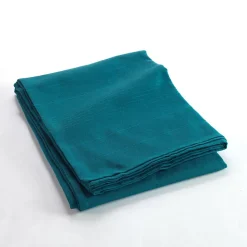 Plaid enroulable 180 x 220 cm Polycoton Lucile Bleu