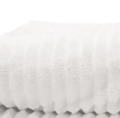 Plaid fausse fourrure Louna blanc 160 x 200 cm