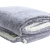 Plaid fausse fourrure marron 200x220