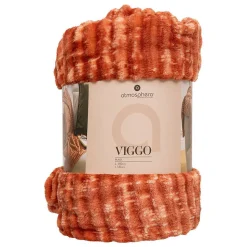 Plaid flanelle 3D Viggo 125x150cm- Gris- Atmosphera