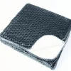 Plaid flanelle effet sherpa Lyno bleu 170x130cm - Atmosphera