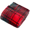 Plaid flanelle imprimé Brody rouge 170x130cm - Atmosphera
