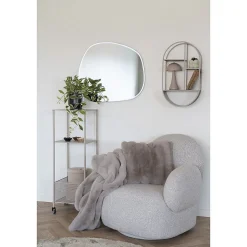 Plaid Galena, Gris, Polyester, 180x130x2 cm, Seven Design
