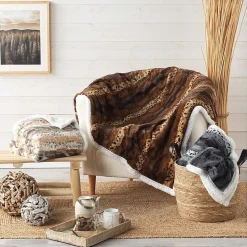 Plaid Grizzly - Gris - Douceur d'Intérieur - Plaid 125 x 150