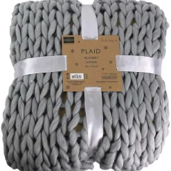 Plaid grosses mailles Chunky 120x150 cm