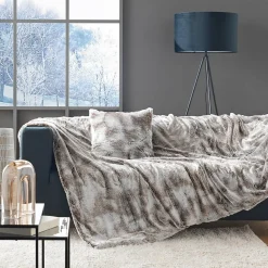 PLAID IMITATION FOURRURE ANTARTIC CHOCO - 180x220cm - Chocolat