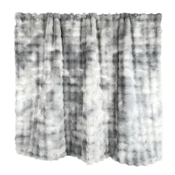 Plaid imitation fourrure gris moiré L.150 x l.130 cm