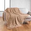PLAID IMITATION FOURRURE FOXY SABLE - 180x220cm - Sable