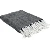 Plaid jacquard avec imprimé géométrique