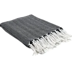 Plaid jacquard avec imprimé géométrique