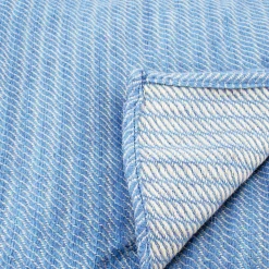 Plaid laine 100% (180x240 cm - Bleu ciel)