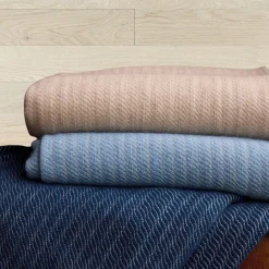 Plaid laine 100% (120x180 cm - Naturel)