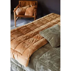 Plaid matelassé velours 
