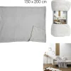 PLAID MICROFIBRE GRIS CLAIR 150X200CM M12