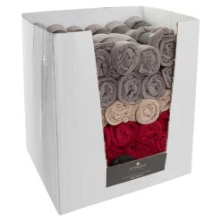 Plaid microfibre 125x150 - Rouge foncé- Atmosphera