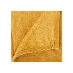 Plaid "Microfibre" 130x180cm Ocre